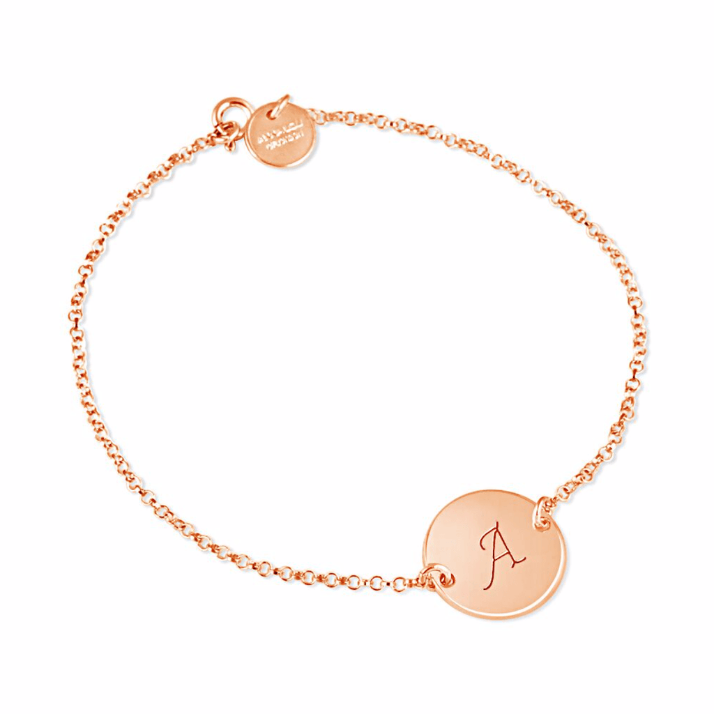 Initial Disc Bracelet - Anna Lou of London