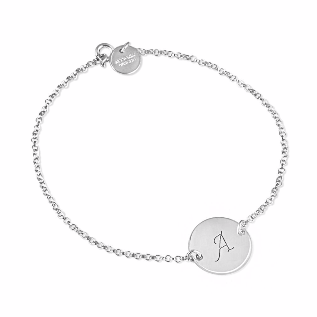 Initial Disc Bracelet - Anna Lou of London