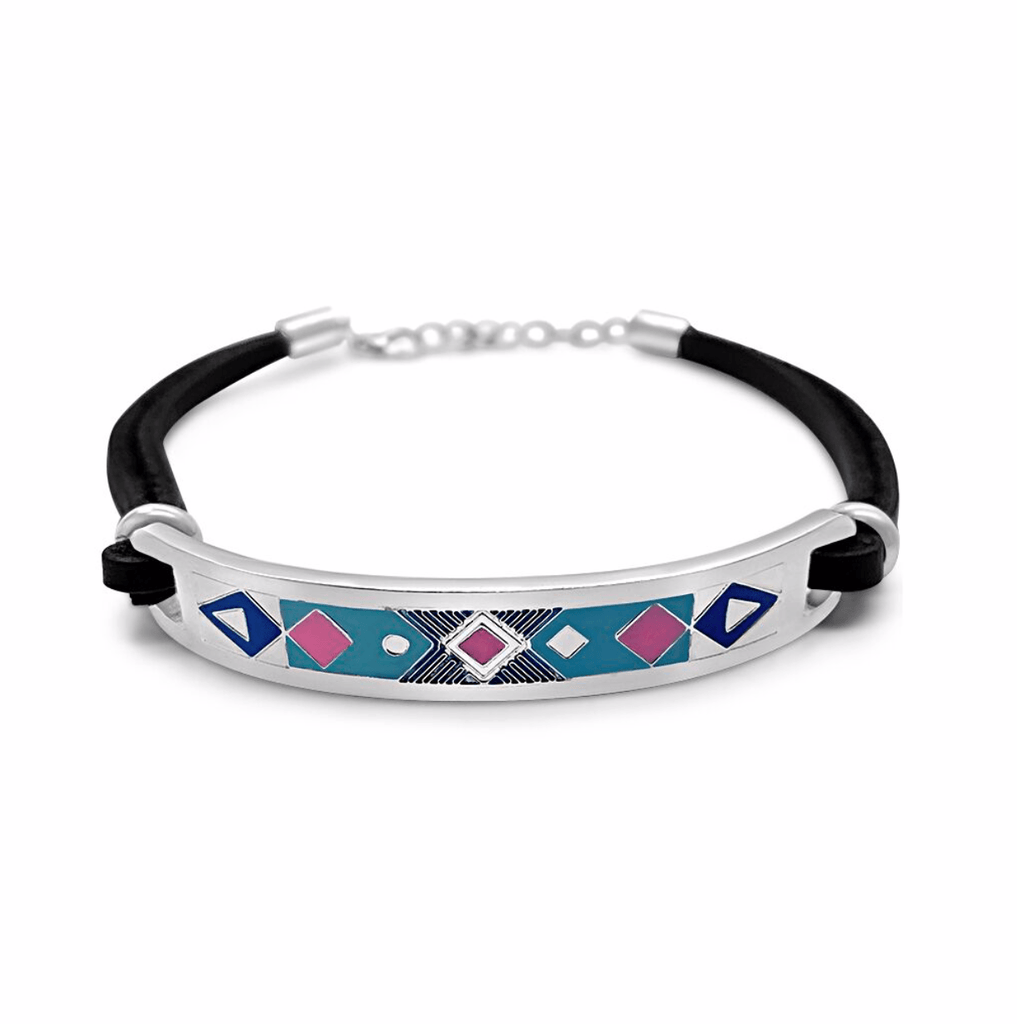 Aztec Blue and Pink - Anna Lou of London
