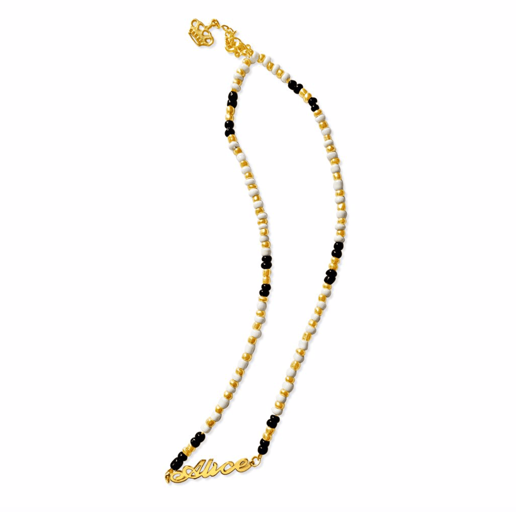 Aura Beaded Name Necklace - Anna Lou of London
