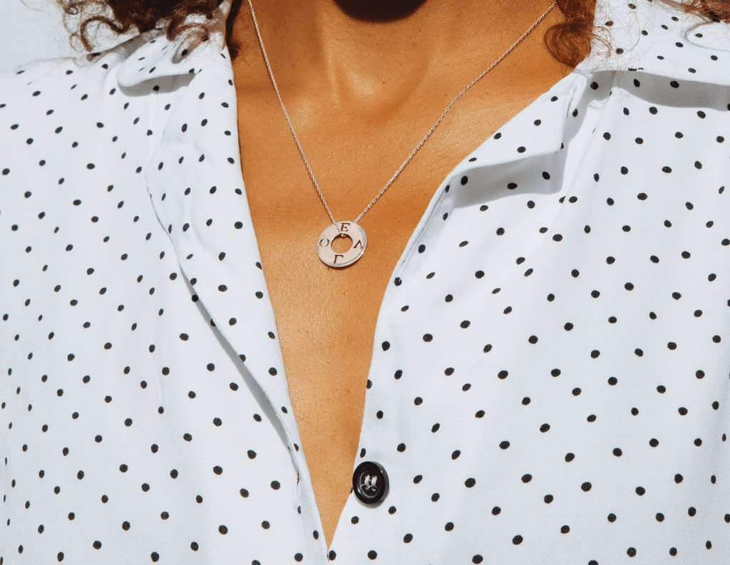 Circle Initial Necklace - Anna Lou of London