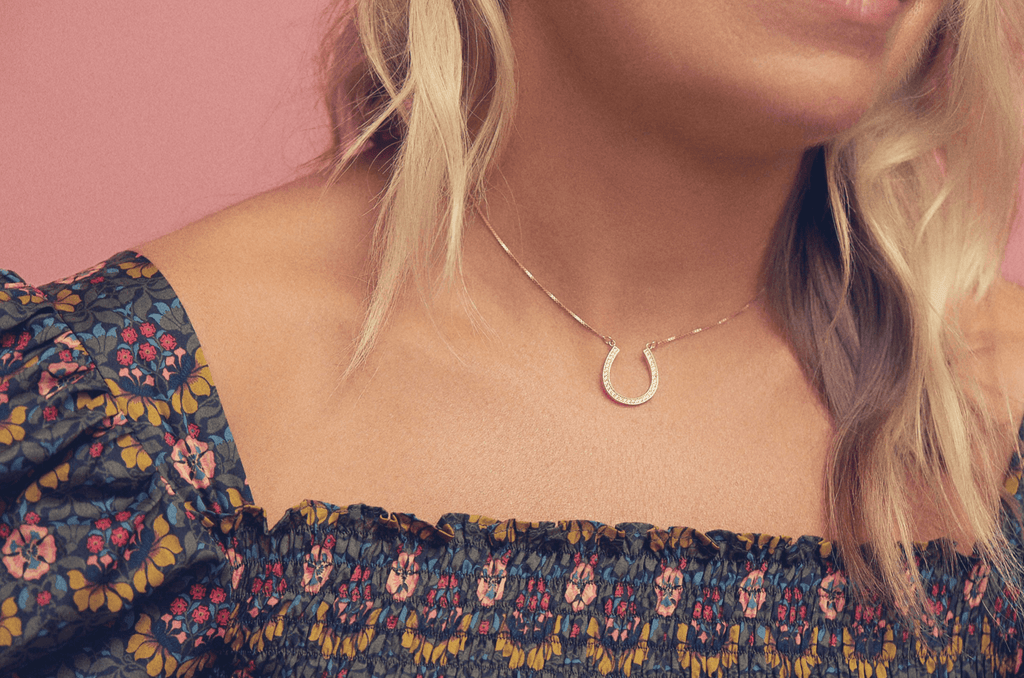 Prosperity horseshoe necklace - Anna Lou of London