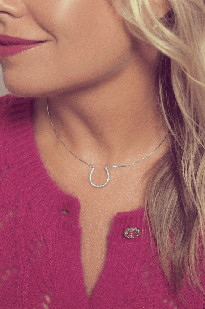 Bonne Chance horseshoe necklace - Anna Lou of London