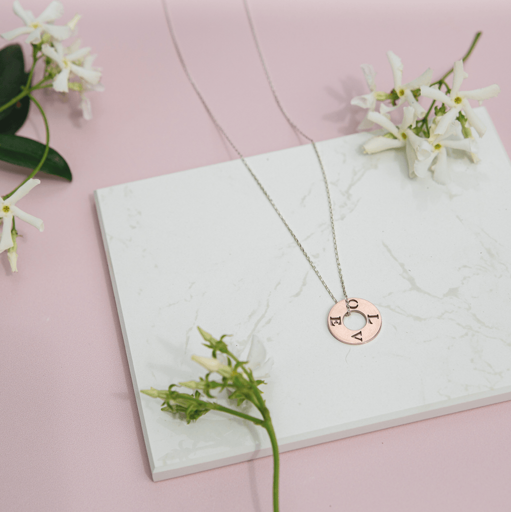 Circle Initial Necklace - Anna Lou of London