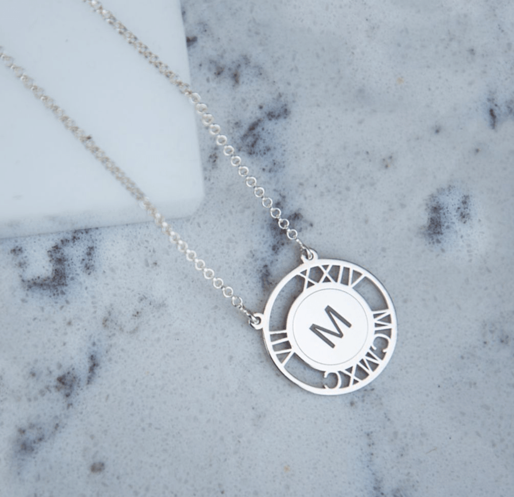 Special Date Initial Necklace - Anna Lou of London