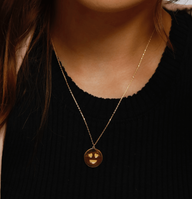 Heart Emoji Necklace - Anna Lou of London