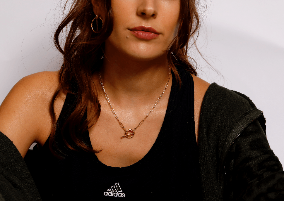 Iris Small T-Bar Elia Necklace - Anna Lou of London