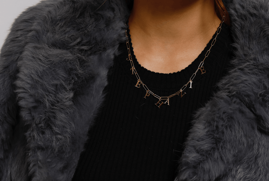 Word Choker Elia Rectangle Necklace - Anna Lou of London