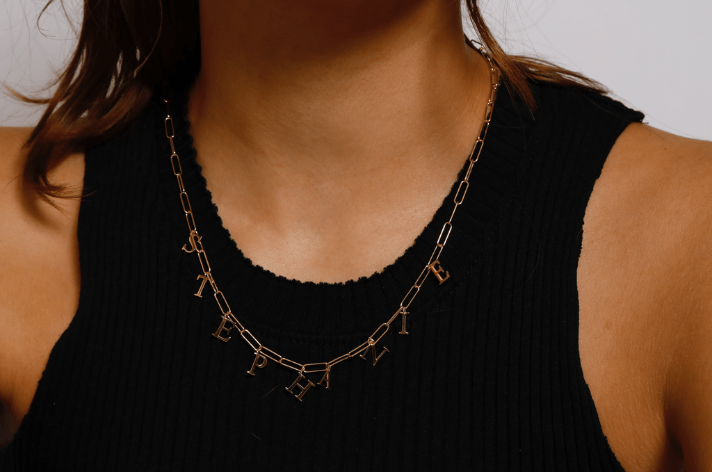 Word Choker Elia Rectangle Necklace - Anna Lou of London