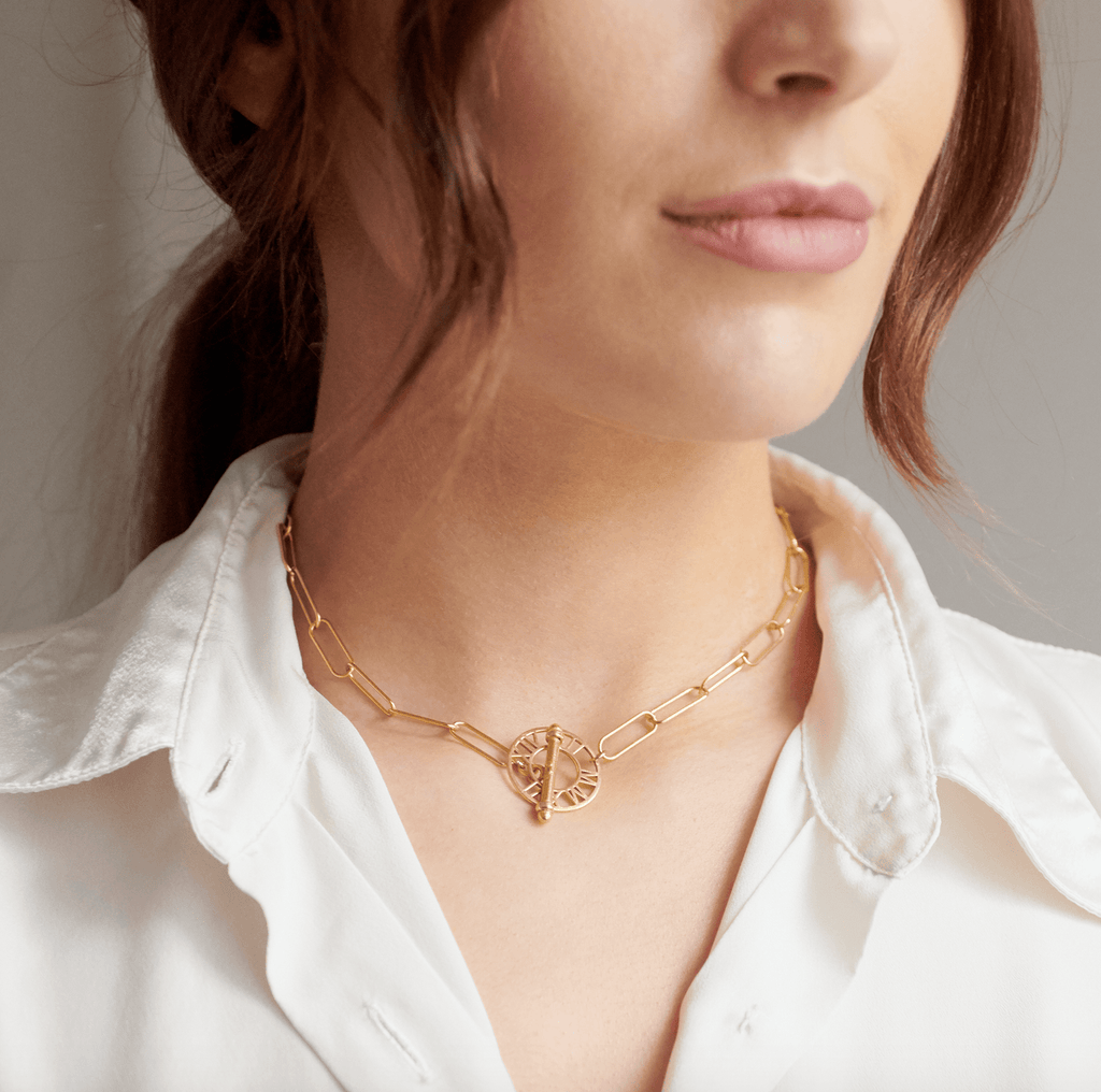 Special Date Rectangle Chain Necklace - Anna Lou of London