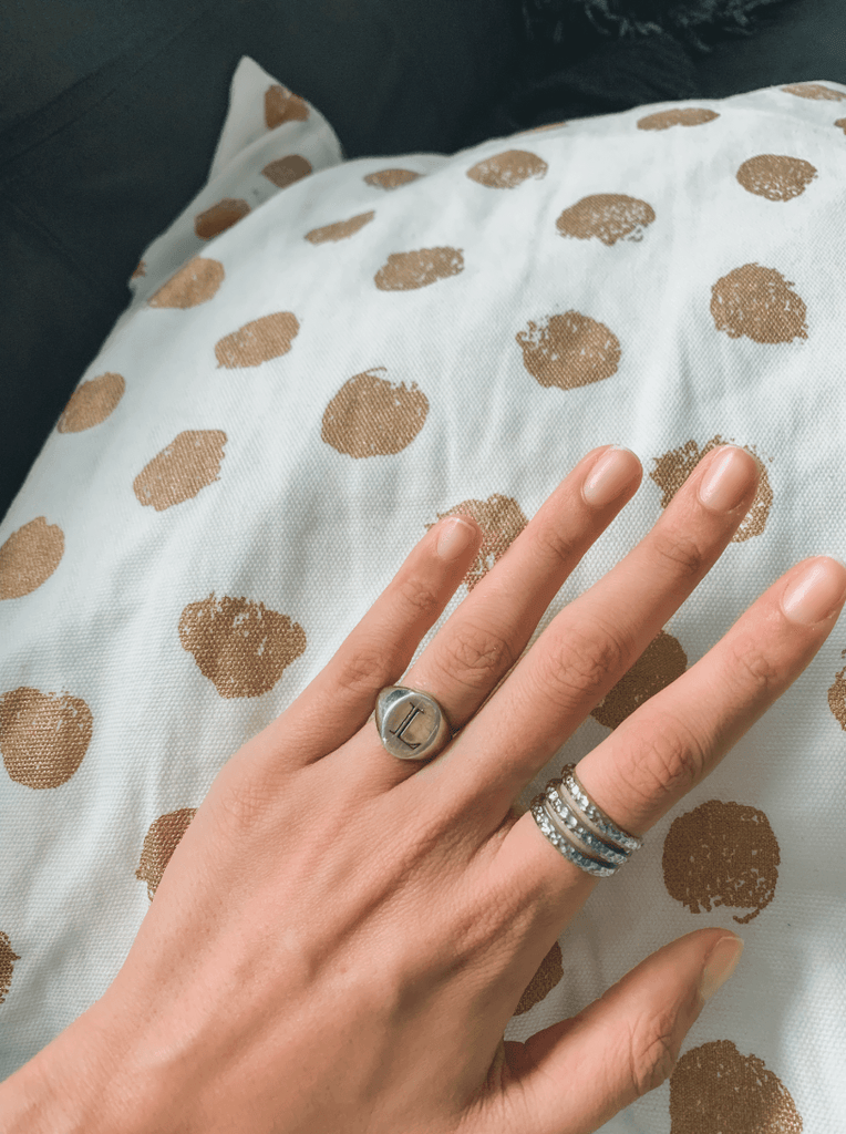 Signet Personalised Initial Ring - Anna Lou of London