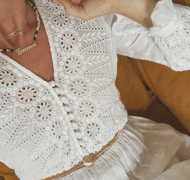 Aura Beaded Name Necklace - Anna Lou of London