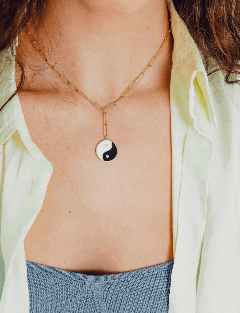 Yin Yang Pendant Necklace - Anna Lou of London