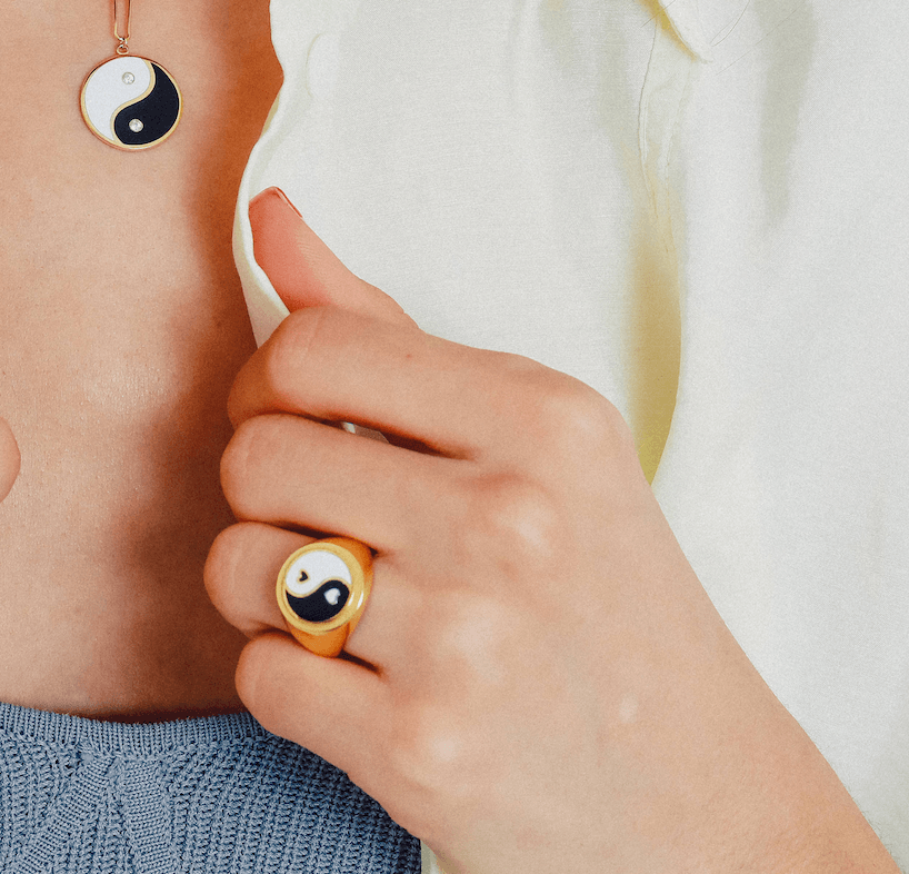 Yin Yang Signet Ring - Anna Lou of London