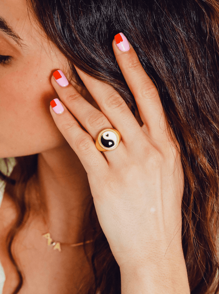 Yin Yang Signet Ring - Anna Lou of London