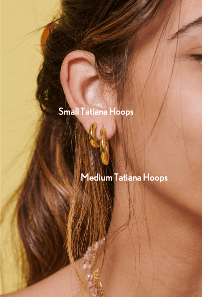 Medium Tatiana Hoops - Anna Lou of London