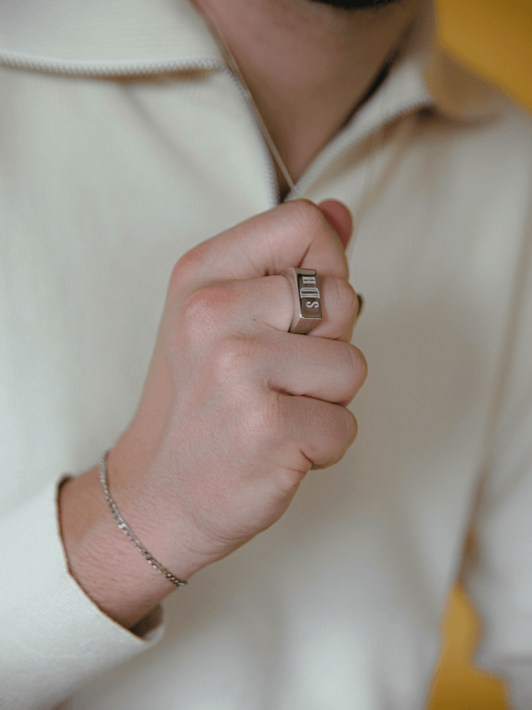 Unisex Signet Monogram Ring - Anna Lou of London