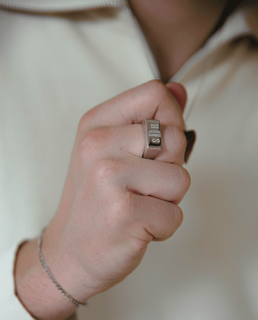 Unisex Signet Monogram Ring - Anna Lou of London