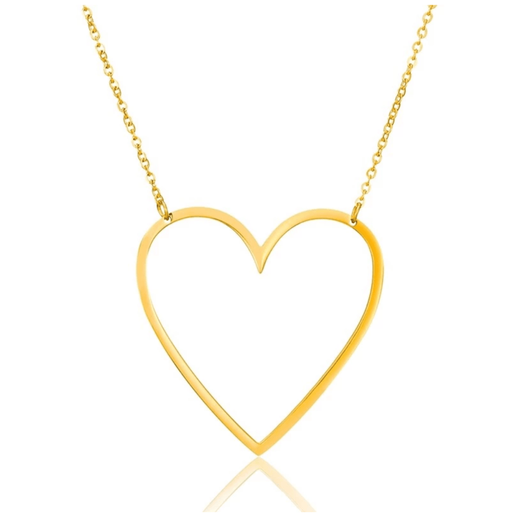 Heart Sideway Necklace - Anna Lou of London