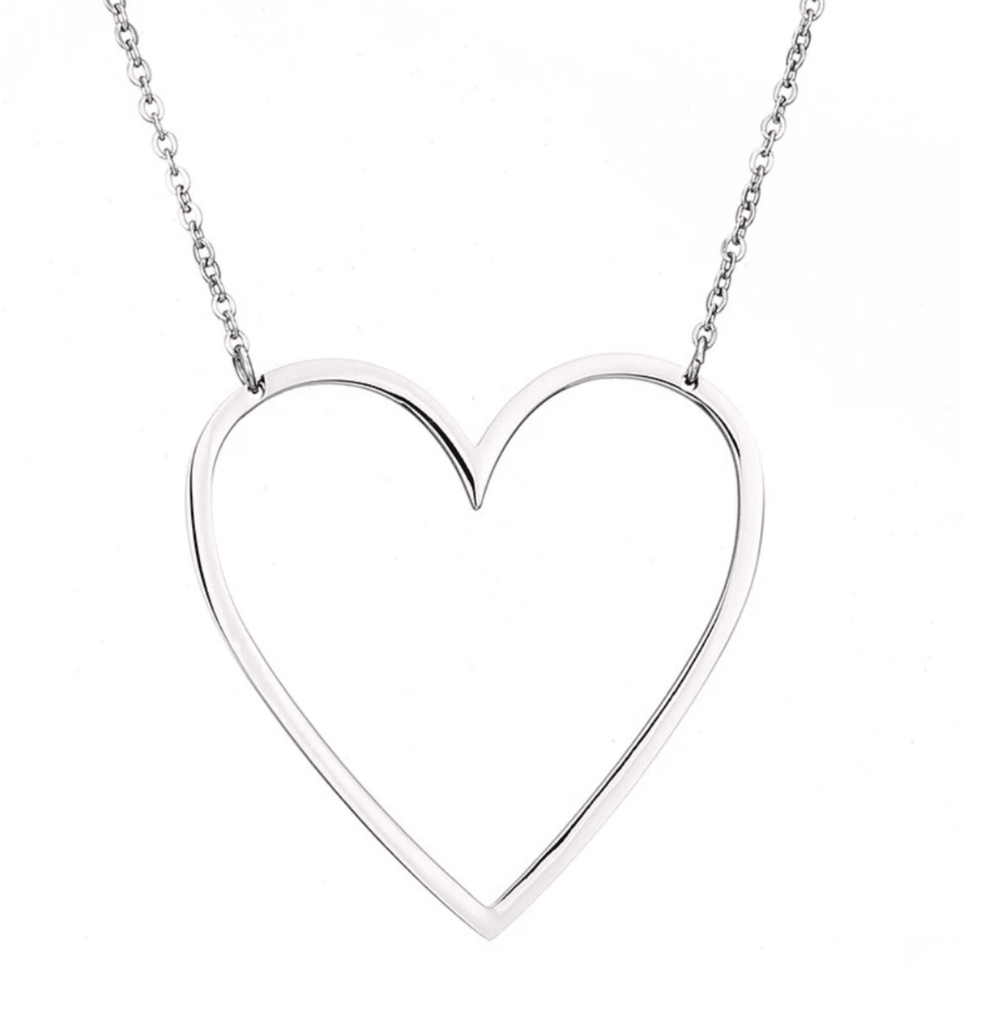 Heart Sideway Necklace - Anna Lou of London