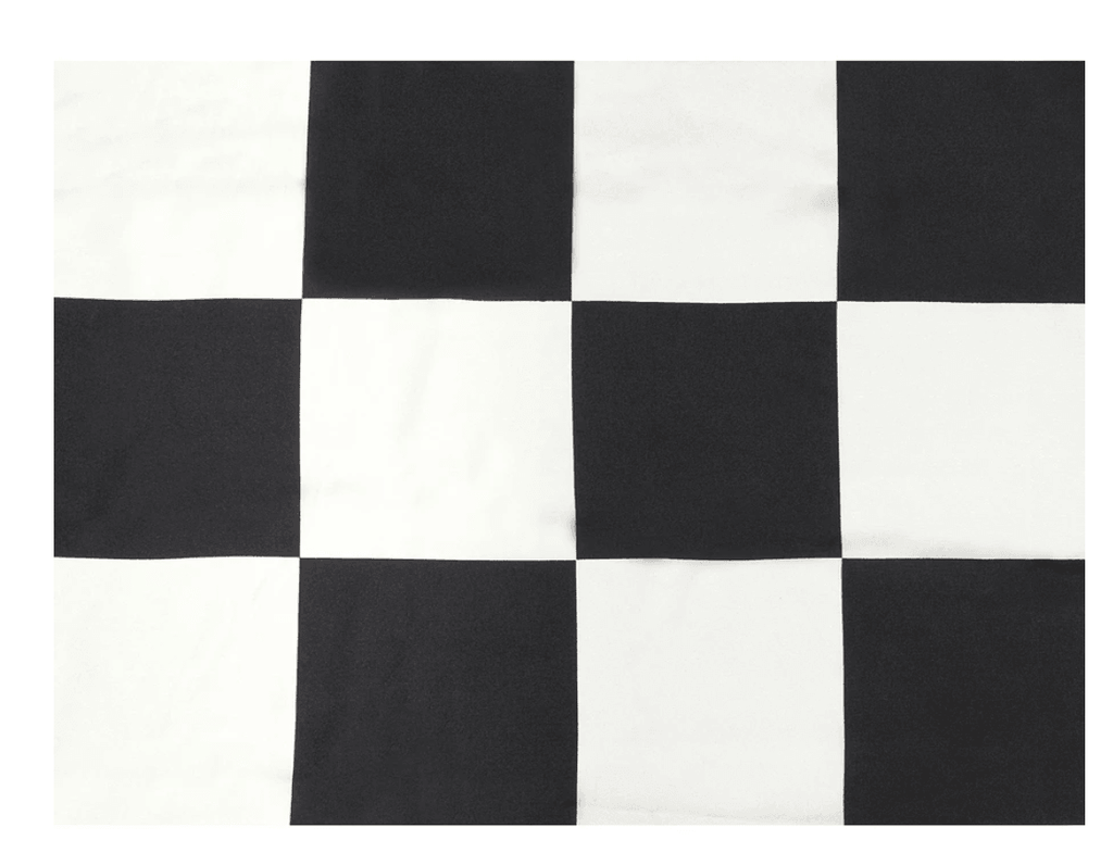 Black Checkerboard Silk Scarf - Anna Lou of London