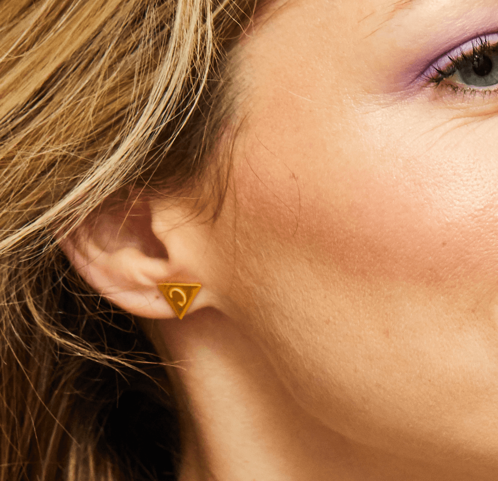 Bunting Initial Stud Earrings - Anna Lou of London