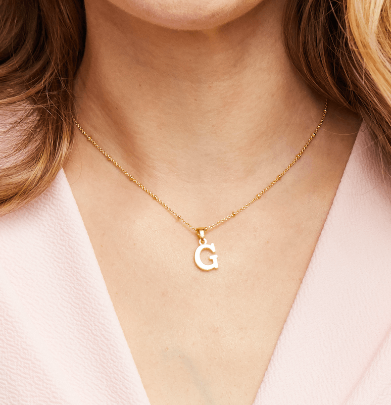 Chara Initial Necklace - Anna Lou of London