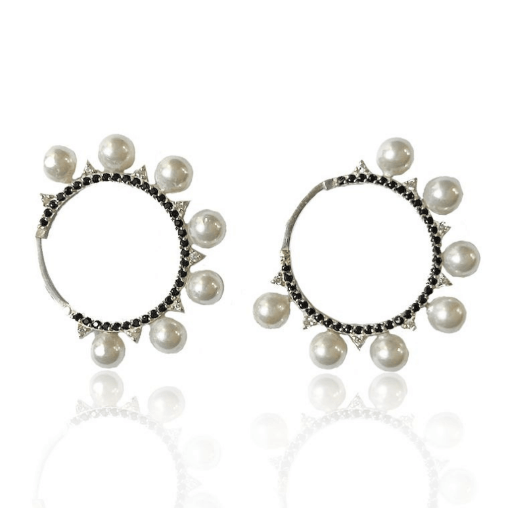 Pearl Hoops - Anna Lou of London