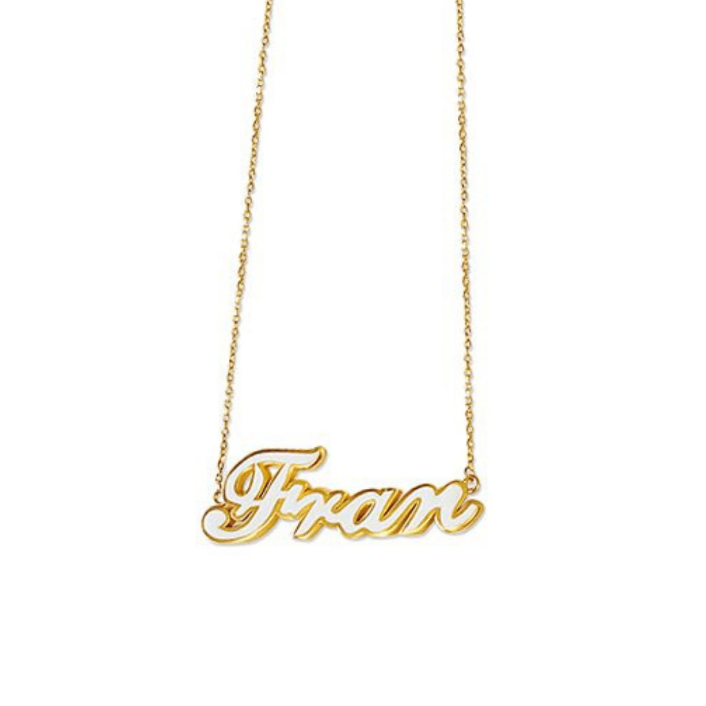 Enamel Name Necklace - Anna Lou of London