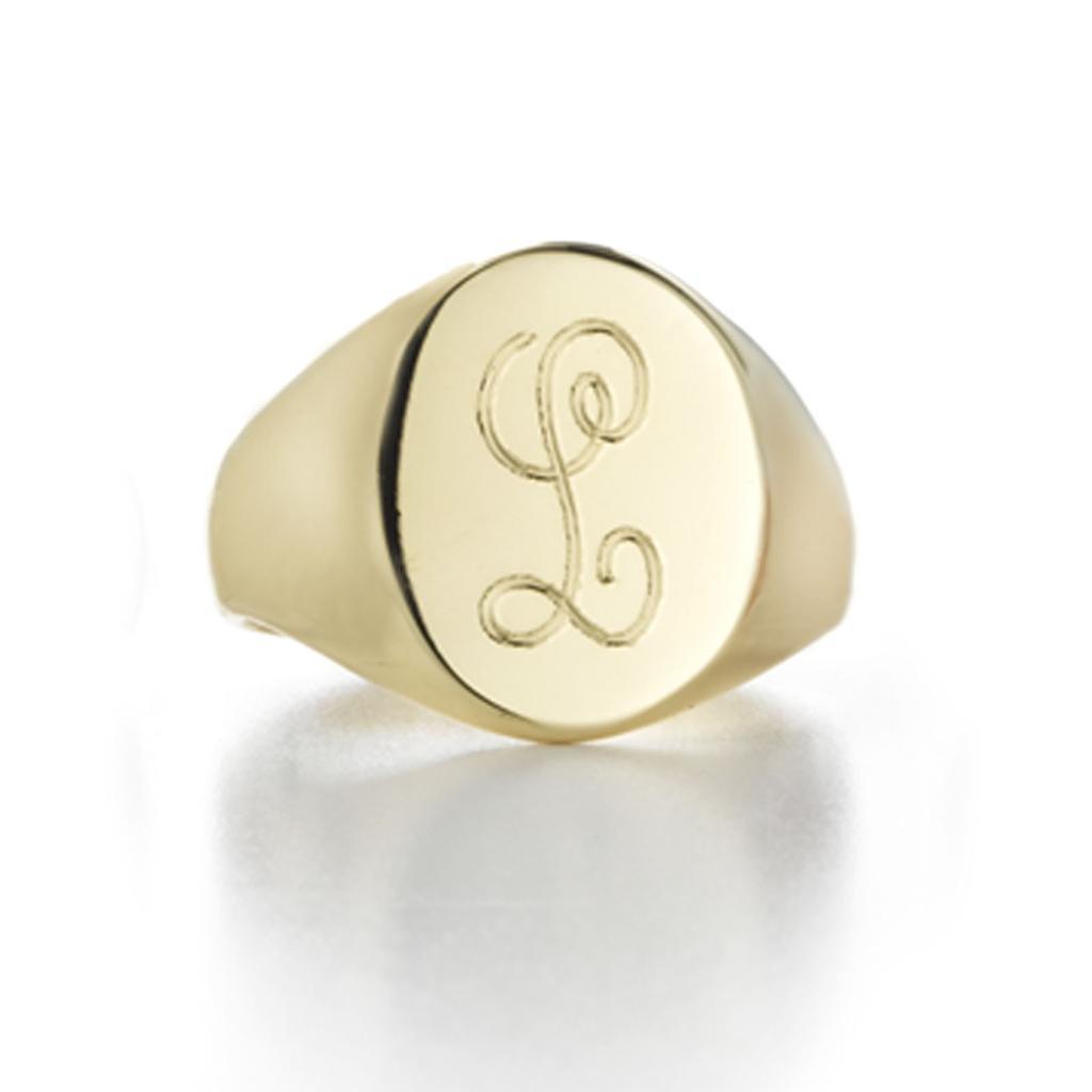 Monogram Signet Initial Ring - Anna Lou of London