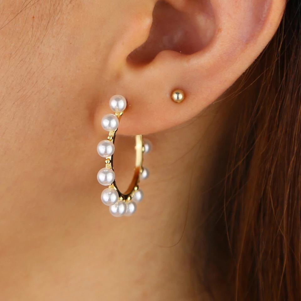 Adela Pearl Hoops - Anna Lou of London