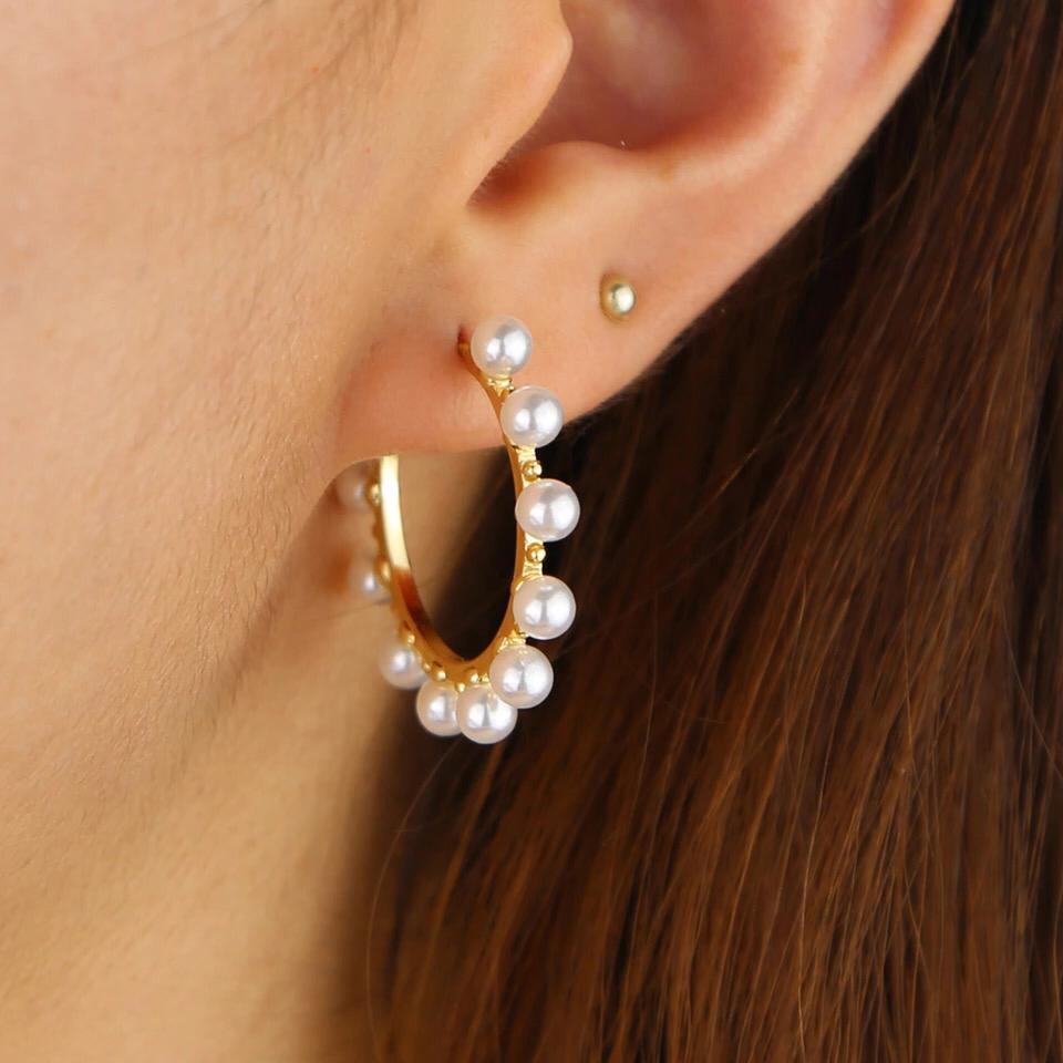 Adela Pearl Hoops - Anna Lou of London