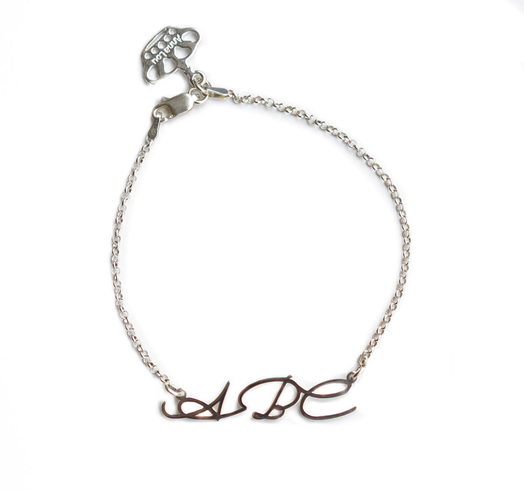 Signature Handwriting Name Bracelet - Anna Lou of London