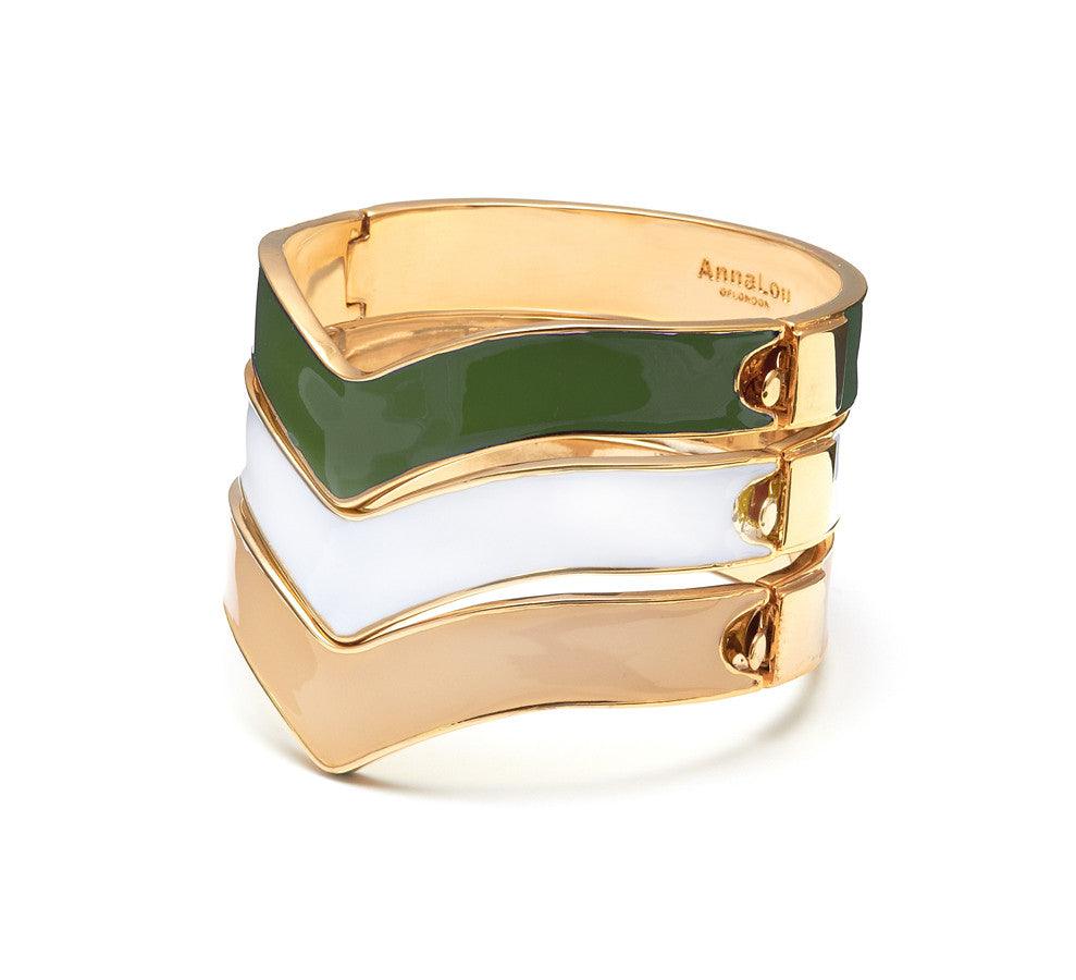 Chevron Bangle - Anna Lou of London