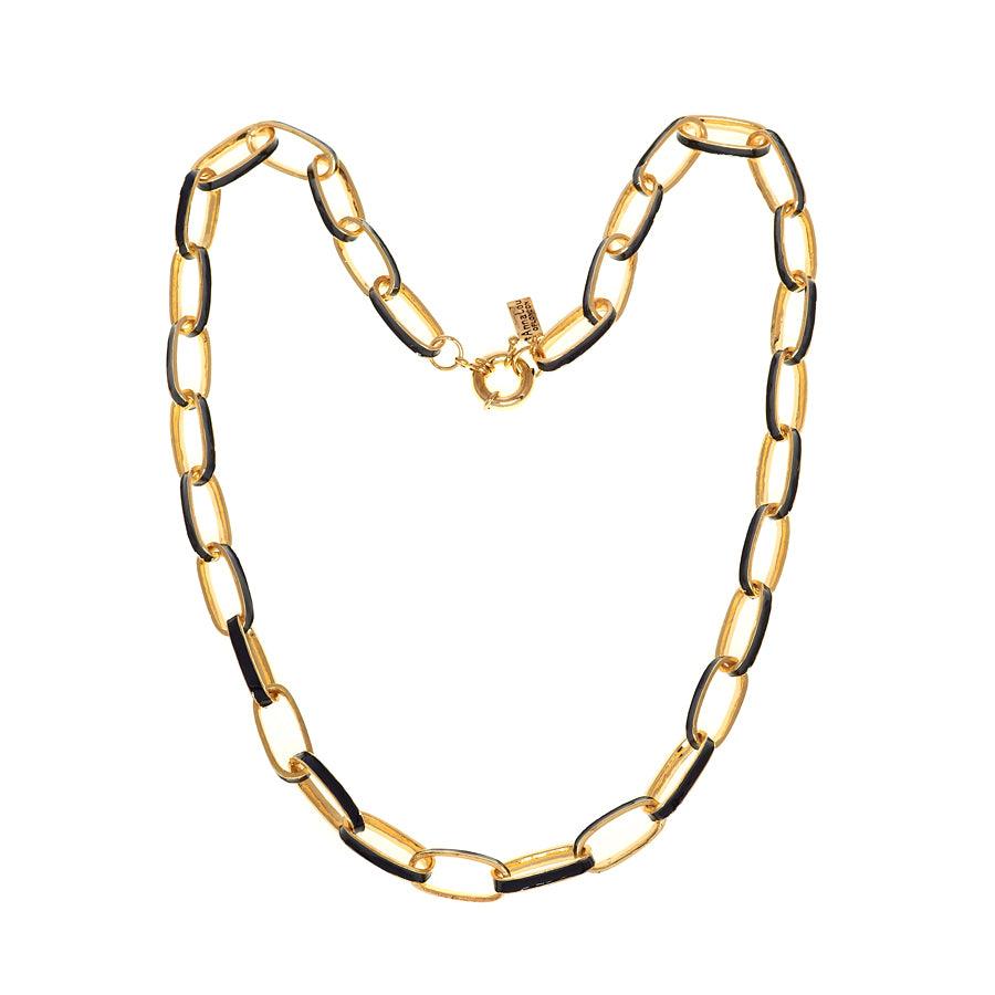 Chain link Enamel Necklace - Anna Lou of London