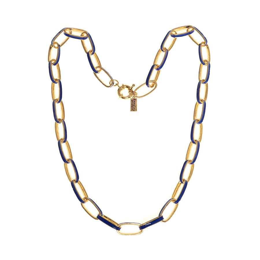 Chain link Enamel Necklace - Anna Lou of London