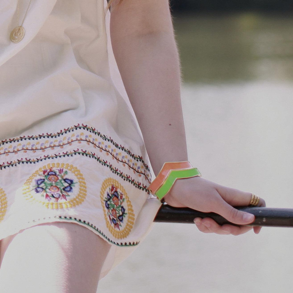 Chevron Bangle - Anna Lou of London