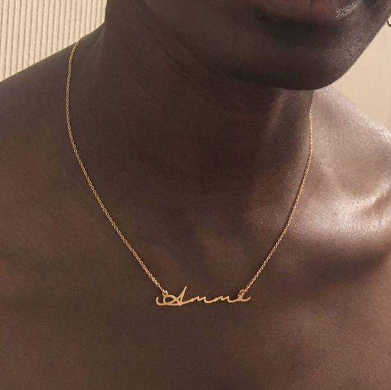 Bespoke Signature Handwriting Name Necklace - Anna Lou of London