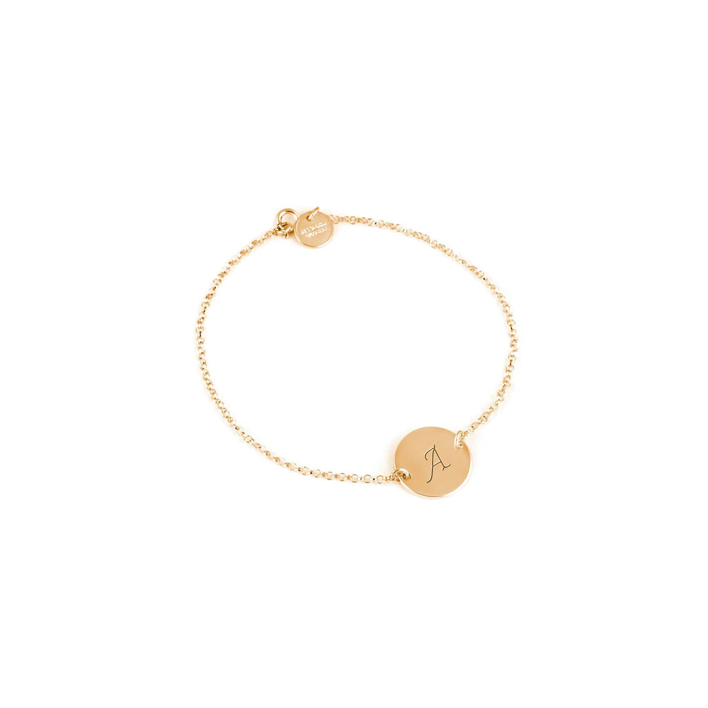 Initial Disc Anklet - Anna Lou of London