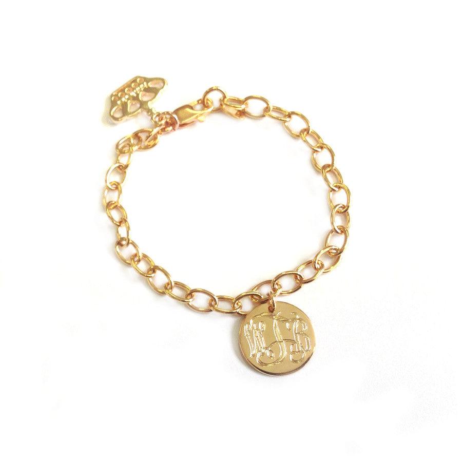 Monogram Statement Anklet - Anna Lou of London