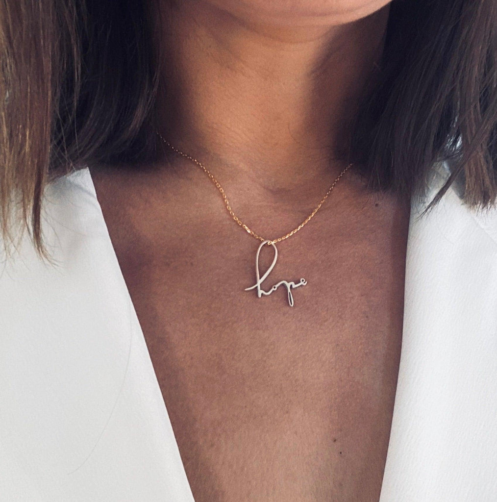 Hope Handwriting Necklace - Anna Lou of London
