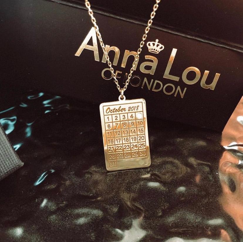 Calendar Special Date Necklace - Anna Lou of London