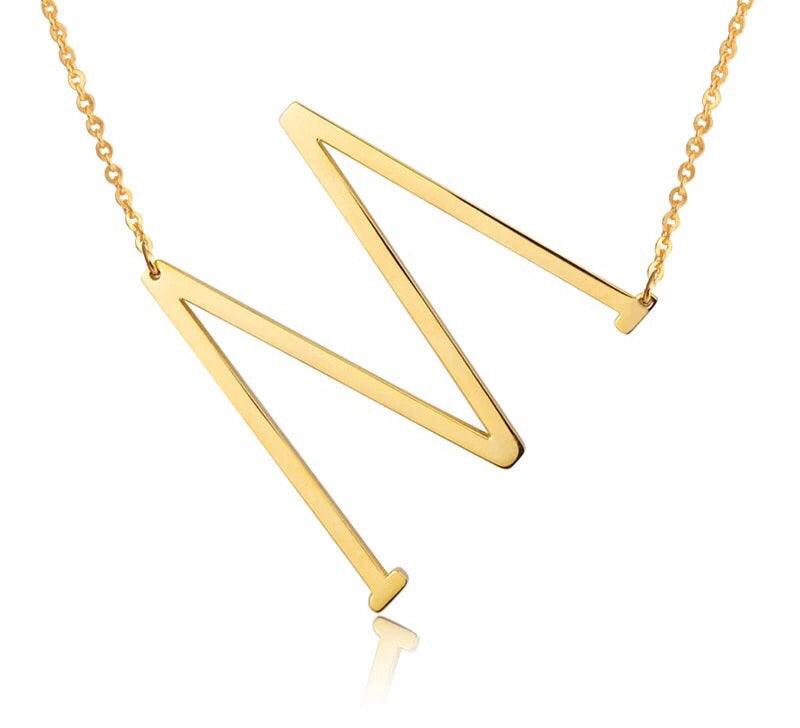 Sideway Alphabet Necklace - Anna Lou of London