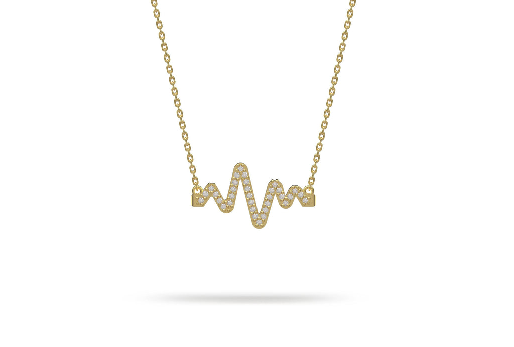 Heartbeat Day Diamond Necklace - Anna Lou of London