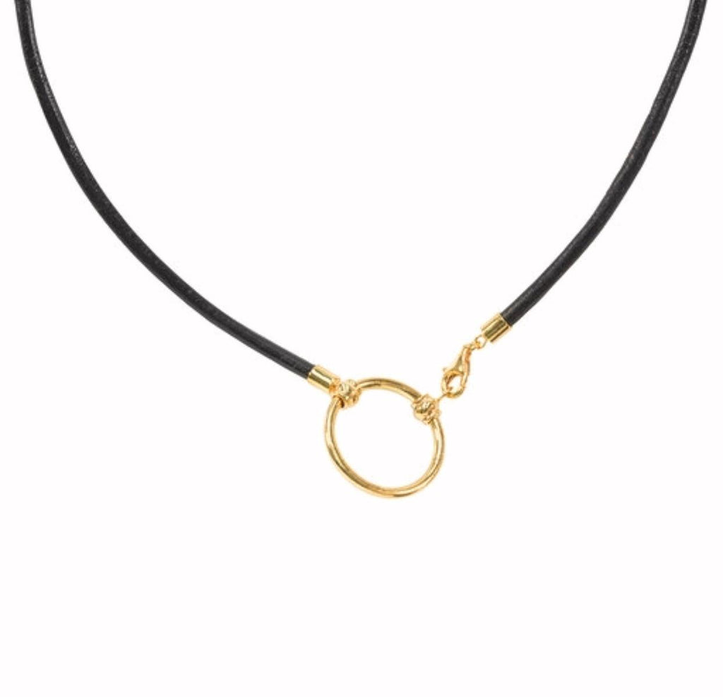 Leather and Sterling Silver Glasses Holder - Anna Lou of London