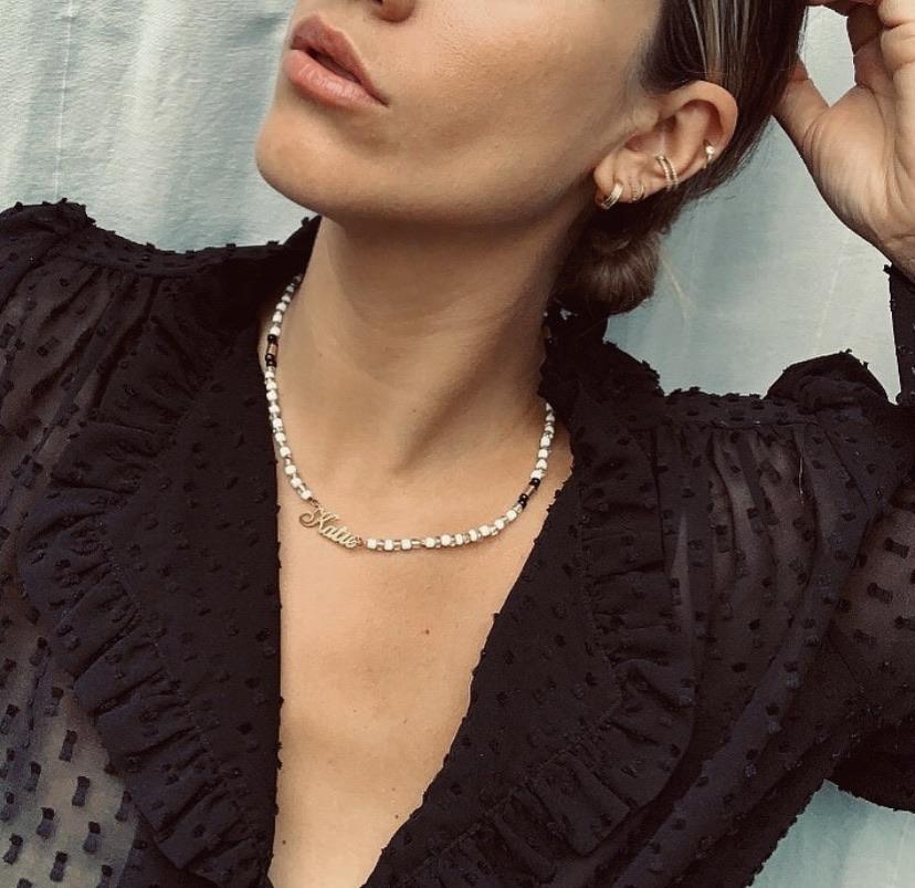 Aura Beaded Name Necklace - Anna Lou of London