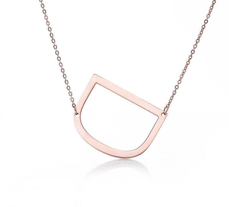 Sideway Alphabet Necklace - Anna Lou of London