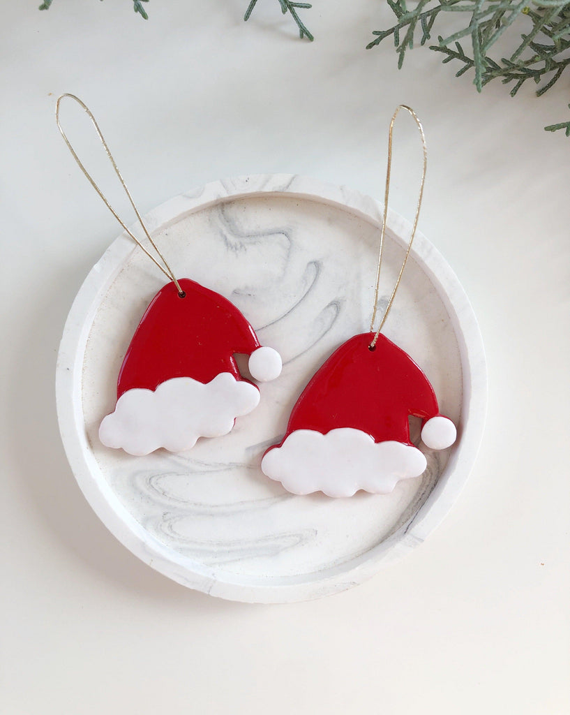 Santa hat tree decoration - Anna Lou of London