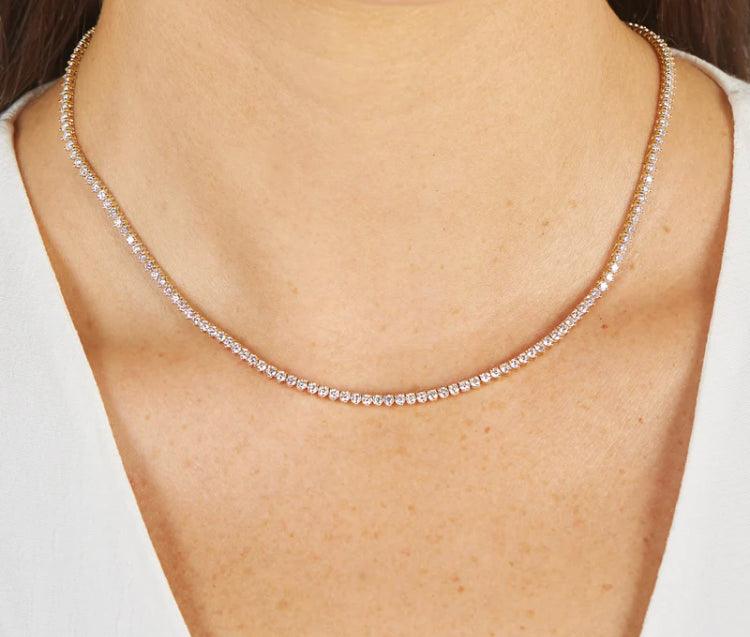 Tennis Chain Diamond Necklace - Anna Lou of London