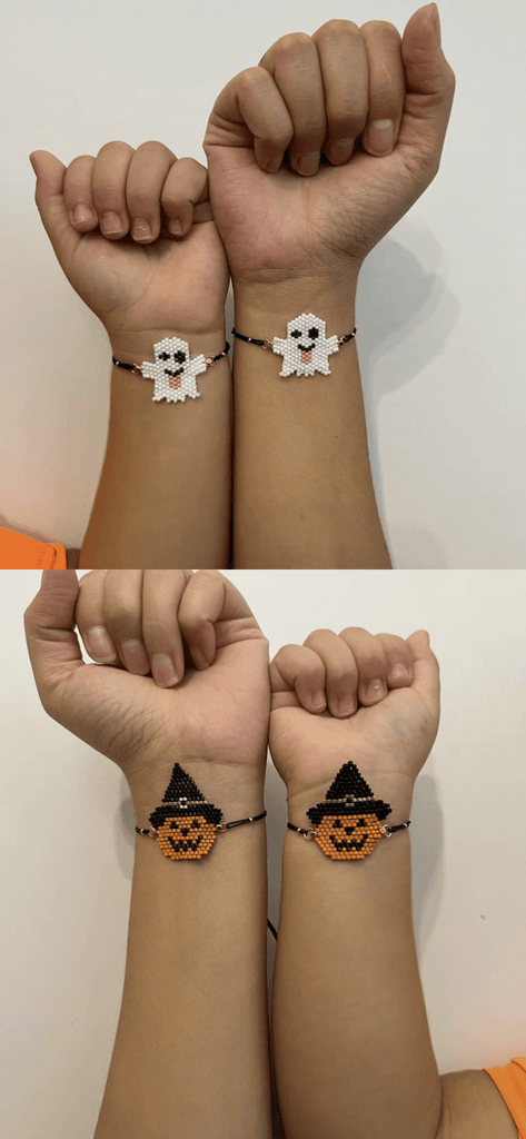 Halloween Miyuki bracelet - Anna Lou of London